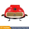 Pizza Oven Commercial Household Wood Fired Heating Portable 21" Baking Pan Food Processor Furnace 2
