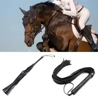 Horsewhip Riding Sports Equipment Anti Slippery PU Leather Handle Horse Whip Riding Horse Racing Equestrian Tool 1