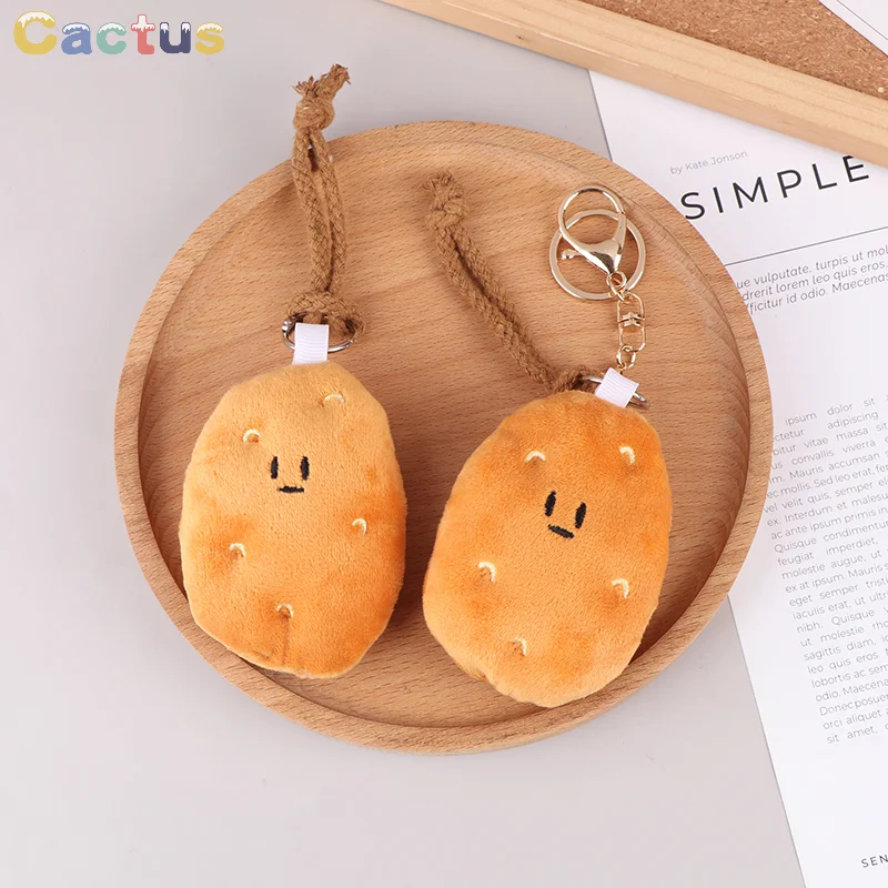 

1 шт. подвеска в виде маленького картофеля, взрывной памятный брелок со льдом и снегом, плюшевая Милая мультяшная кукла, брелок-подвеска