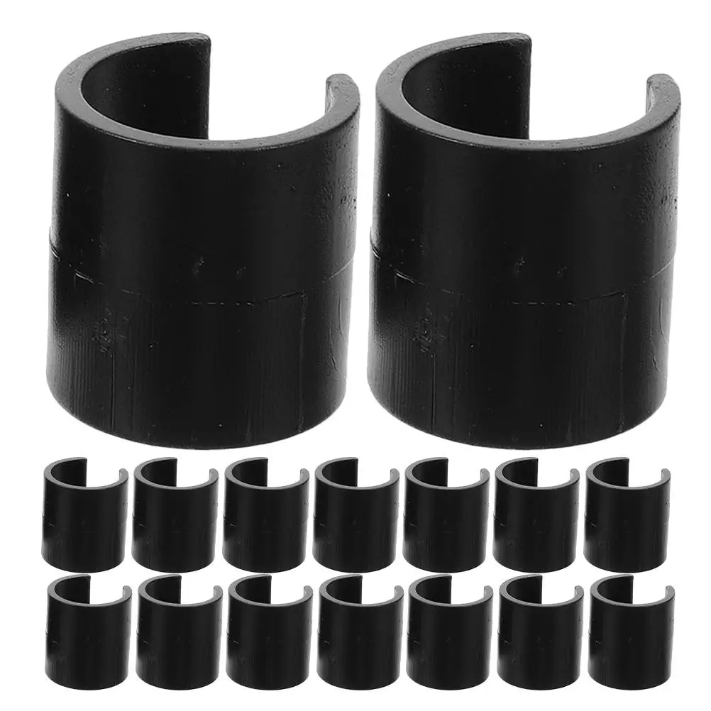 20 Pcs Football Training Pole Clips Soccer Goal Accessories Garden Holder Banner Flagpole Plastic Outdoor Stand Part Hose Clamp