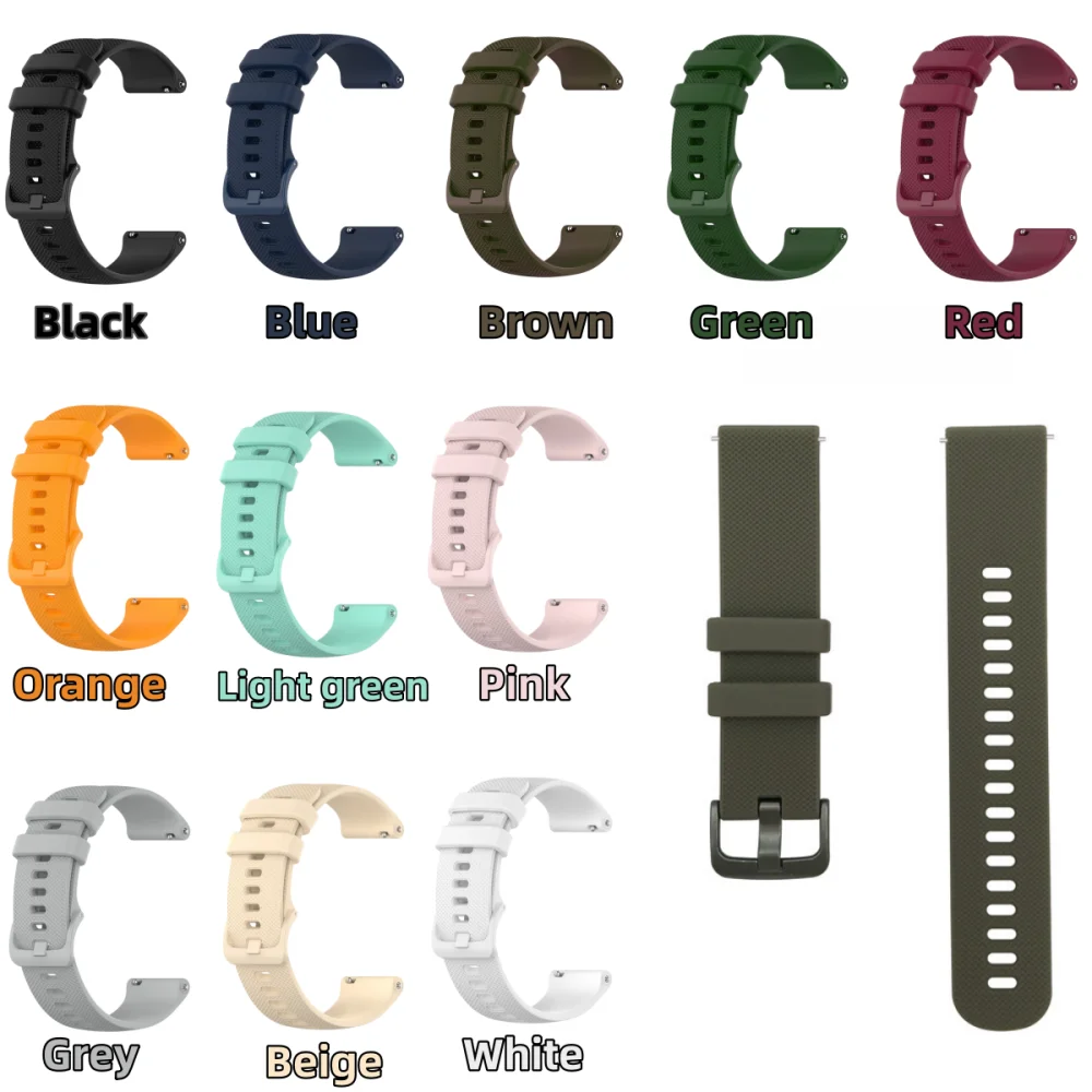 Silicone Quick Release Adjustable Sports Watch Band Bracelet