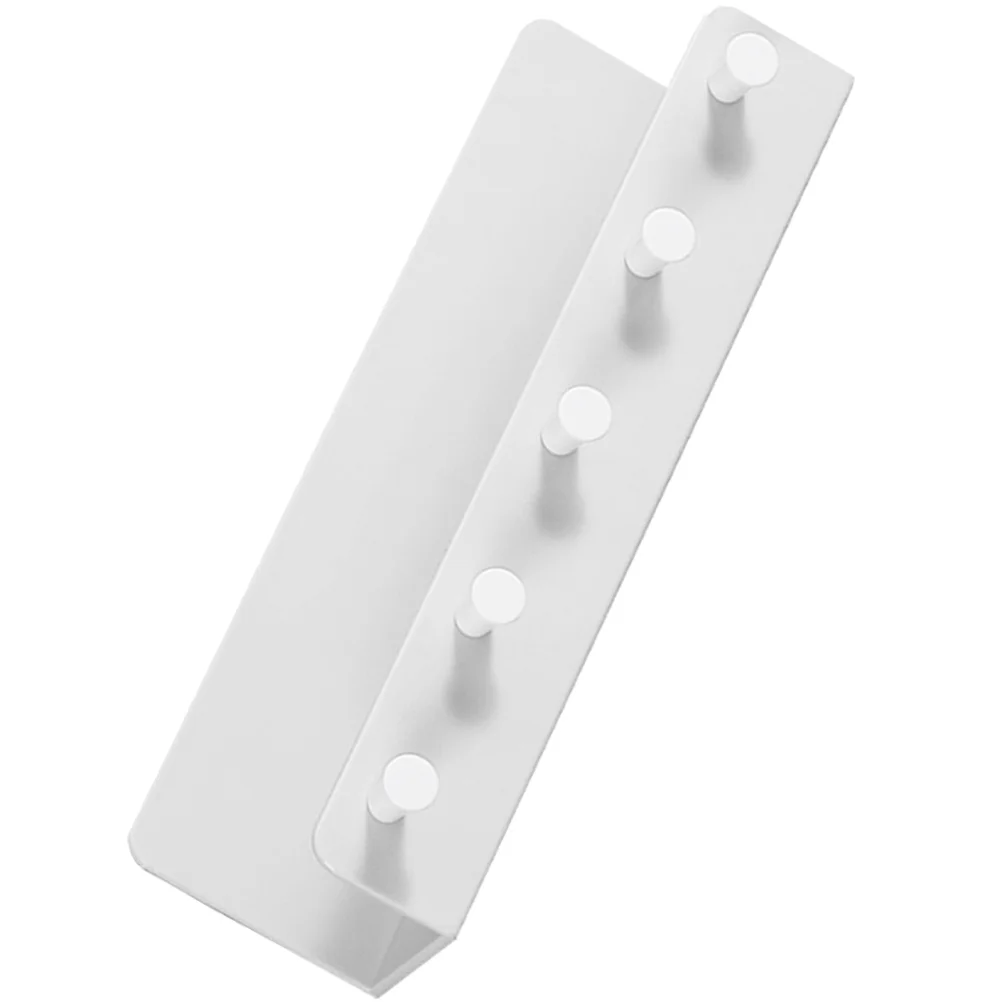 White Key Holder Multi-function Wall Shelf Storage Keys Hanger Wall-mounted Rack Pp Decorative Hook Household 3