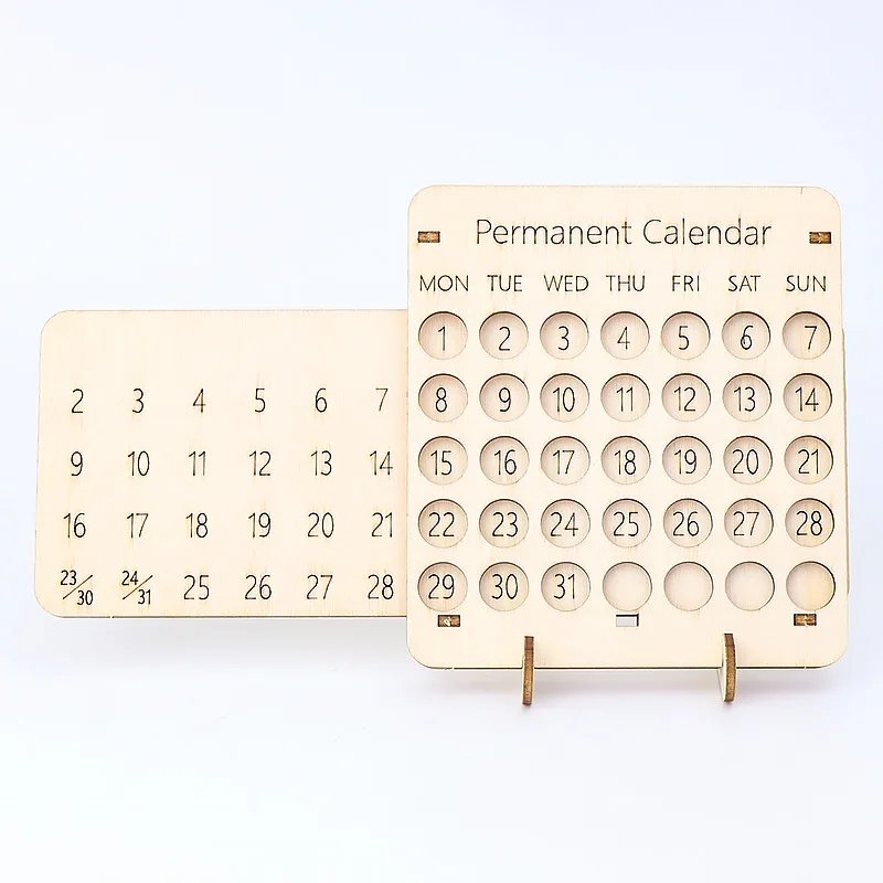 Montessori Wooden Calendar Children Educational Toys Parish Calendar Making Learning Science Experiment Teaching Aids Materials 5