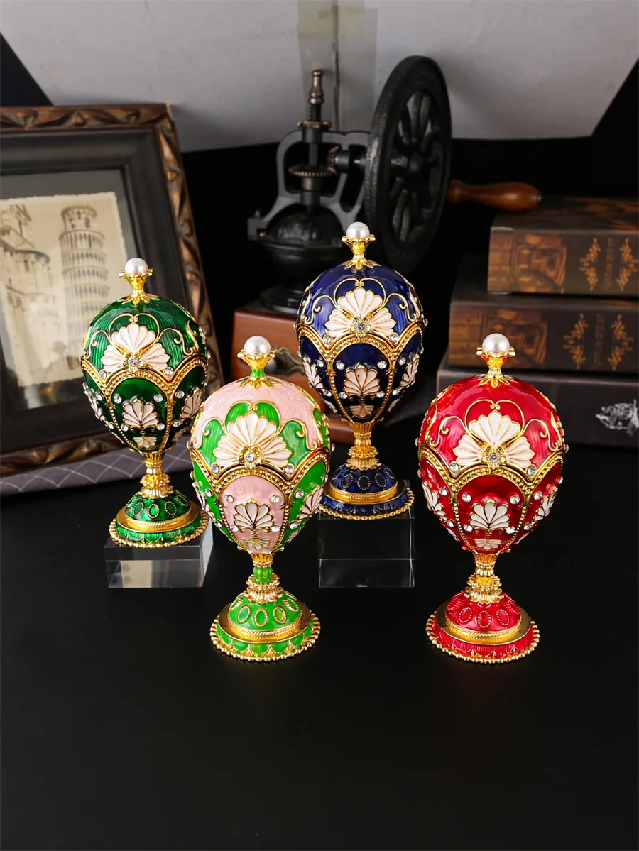 Dekorative Schmuckdose In Eiform Mit Diamanten Als Geschenk_voghion.com