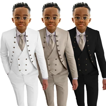 Boys' 3-Piece Wedding Tuxedo Suit 1