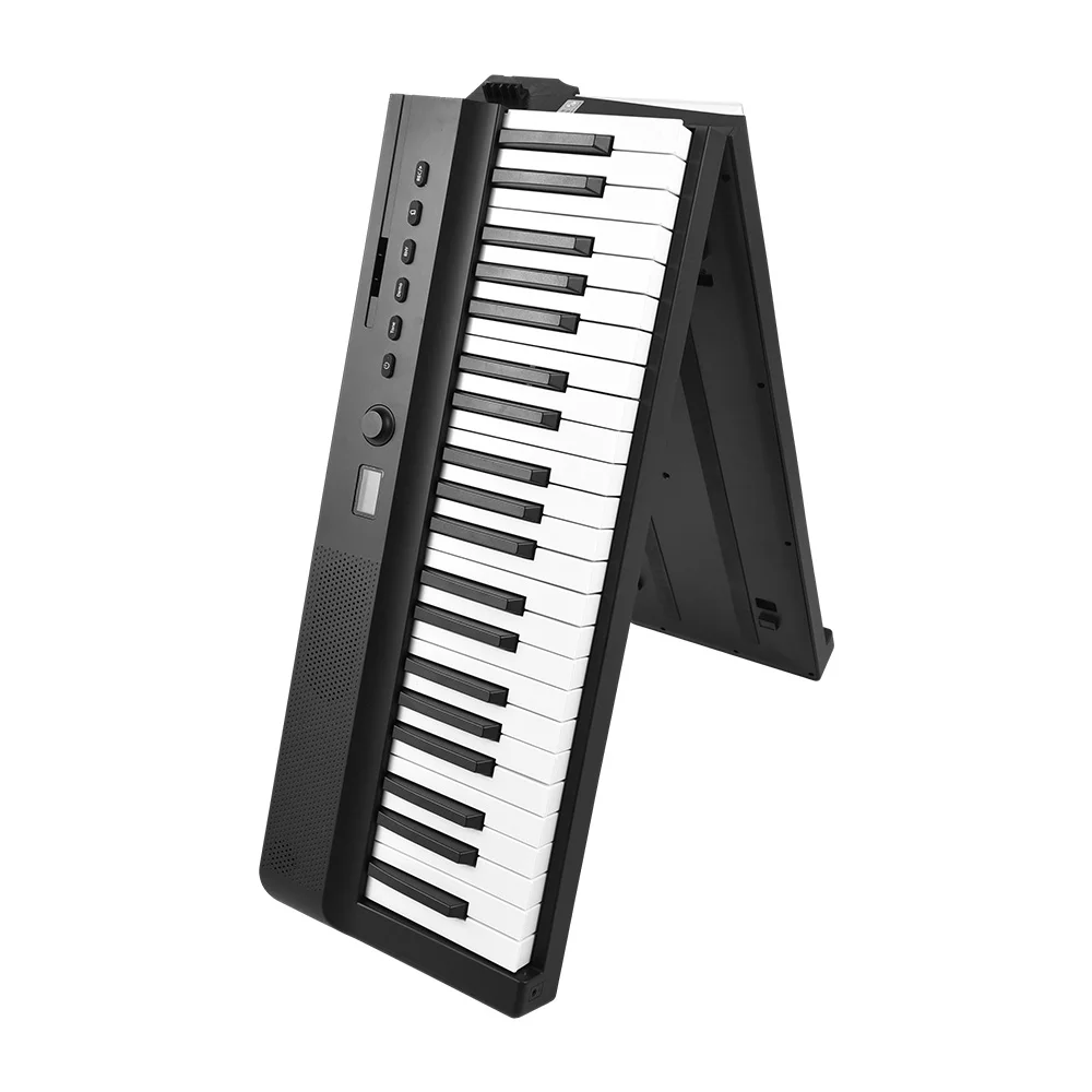 Folding Keyboard Piano 88 Key Full Size Foldable Electronic Organ Built-in Stereo Speakers BT for Beginners