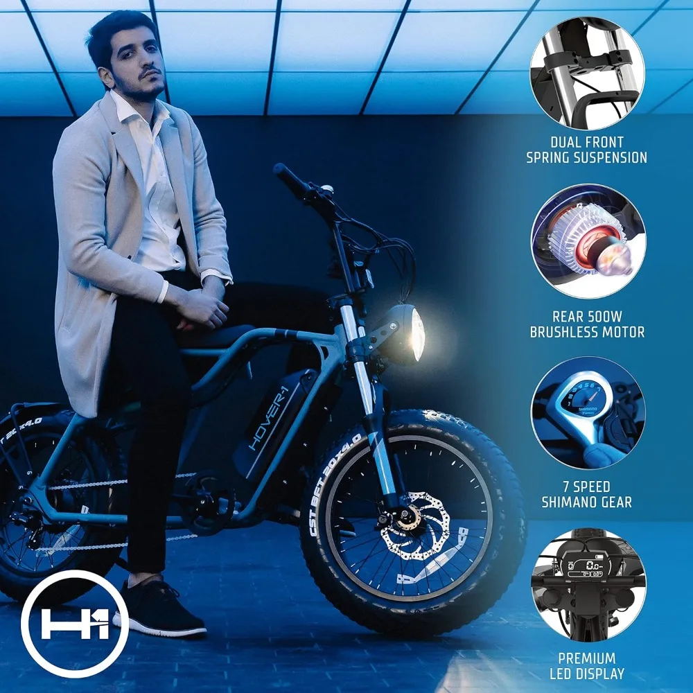 Pro Series Altai R500 Electric Bicycle with 28 mph Max Speed, 750W Motor