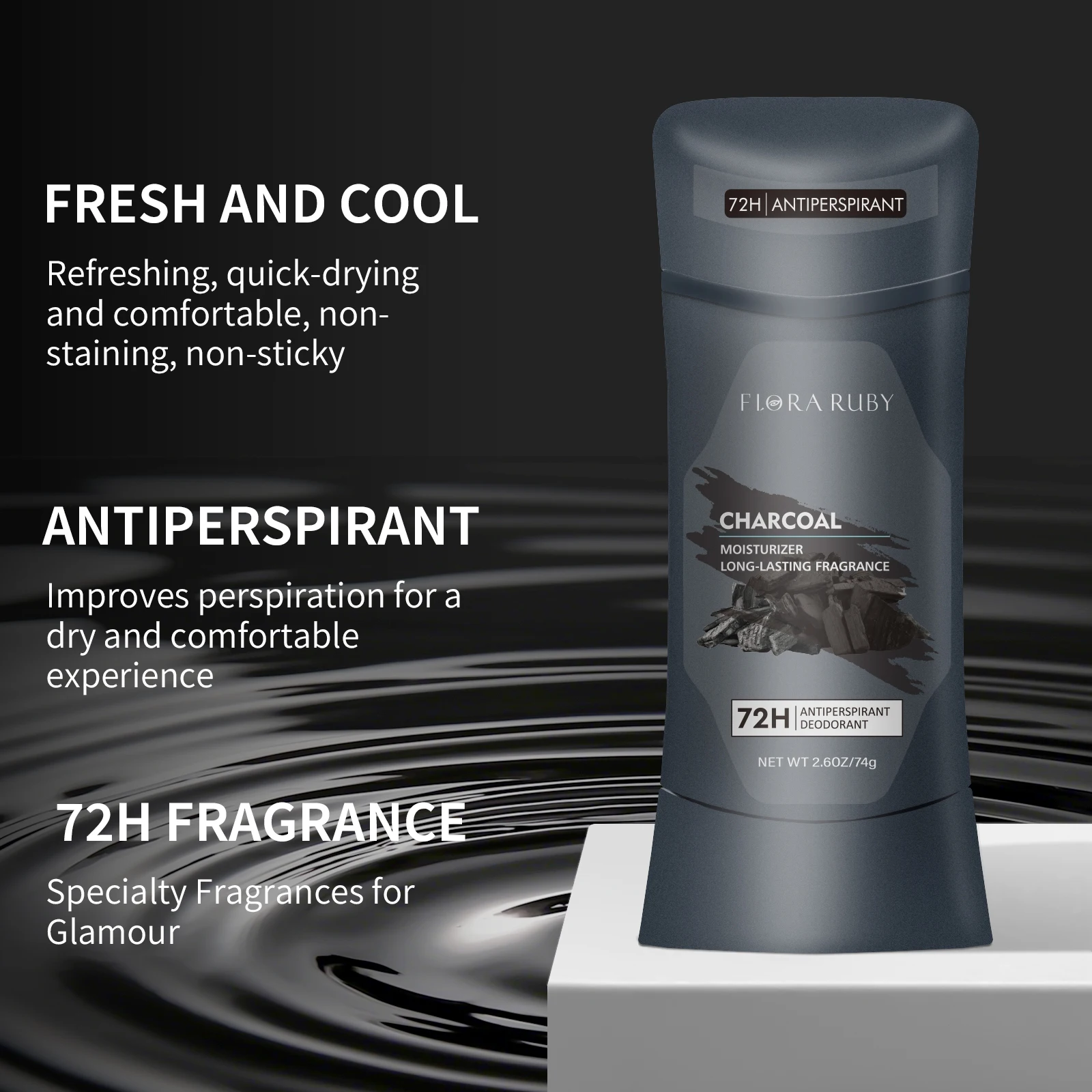 Deodorantstick voor mannen, tegen transpiratie, houdt je droog, langdurige geur, verwijdert okselgeur en verfrist je oksels._voghion.com