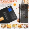 Maker-Dual Heaters, 710W Machine Stainless Steel with Gluten-Free, Dough Maker,Jam,Yogurt PROG, Auto Nut Dispenser,Ceramic Pan& 2