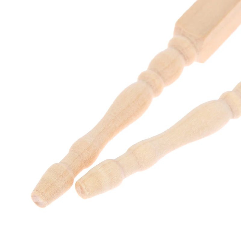 4pcs/lot 1:12 Wooden Dollhouse Table Leg Miniature Furniture Diy Dollhouse Accessories Simulation Table Feet Model Dollhouse Toy 6