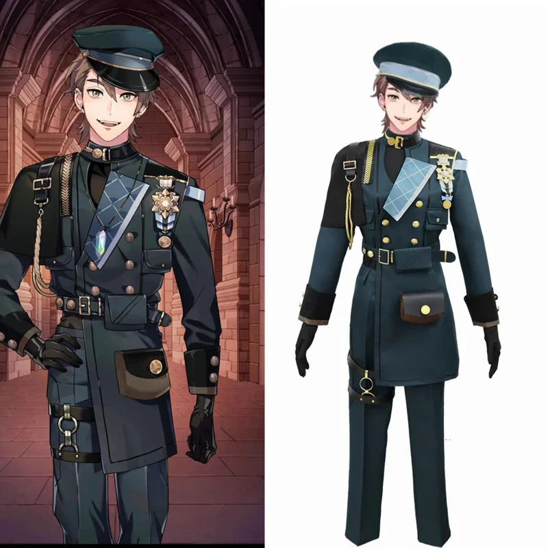 

Game New World Carnival Eiden Eade Military Uniform Costume Cosplay Clothing Nu: Carnival Outfits Customized