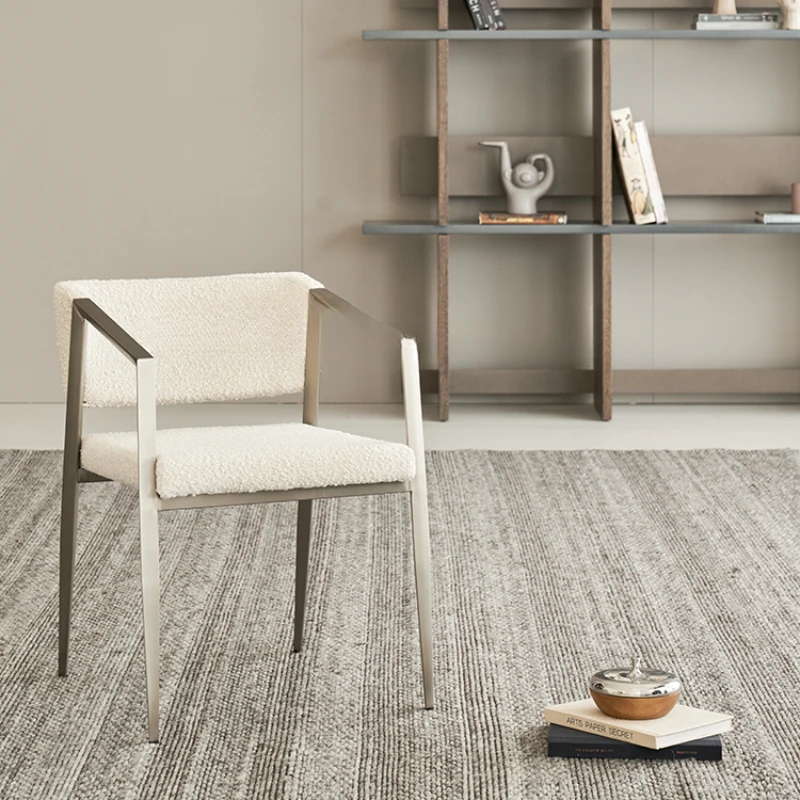 

Living room dining table and chair household chair with armrest dining chair