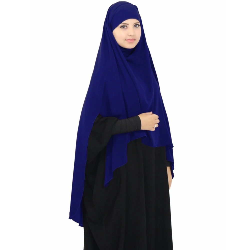 Wepbel Muslim Women's Hijabs Khimar Abaya Ramadan Overhead Islamic Clothing Turban Hijab Shawls Wraps Islamic Prayer Garment