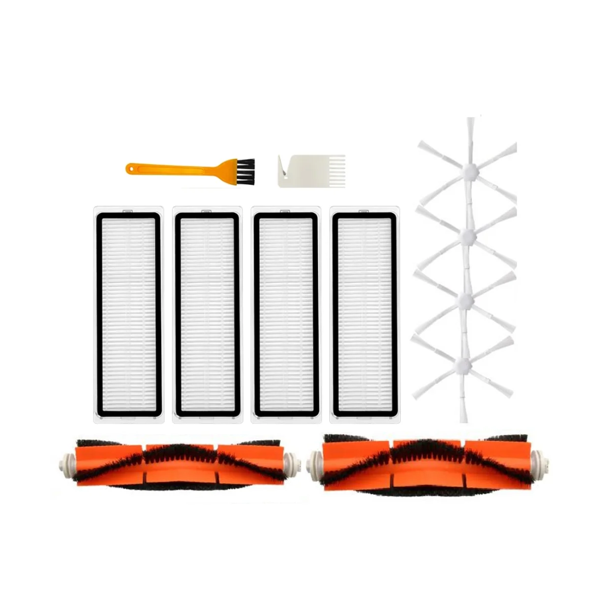 

Набор аксессуаров для робота-пылесоса Xiaomi Mi 2 STYTJ03ZHM, основная боковая щетка, Hepa фильтр, 12 шт.