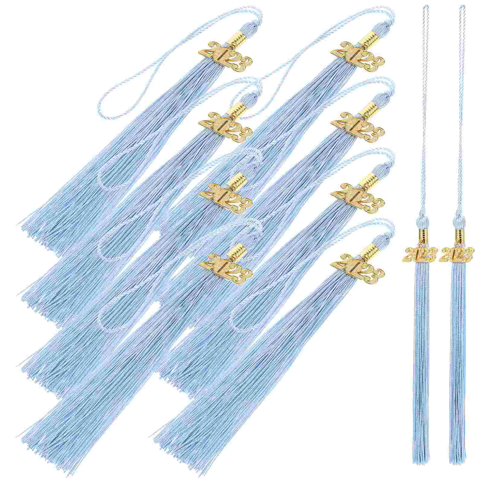 

10 Pcs Hat Tassels Decors Graduation Decorations Decorate Cap Hanging Charms Polyester