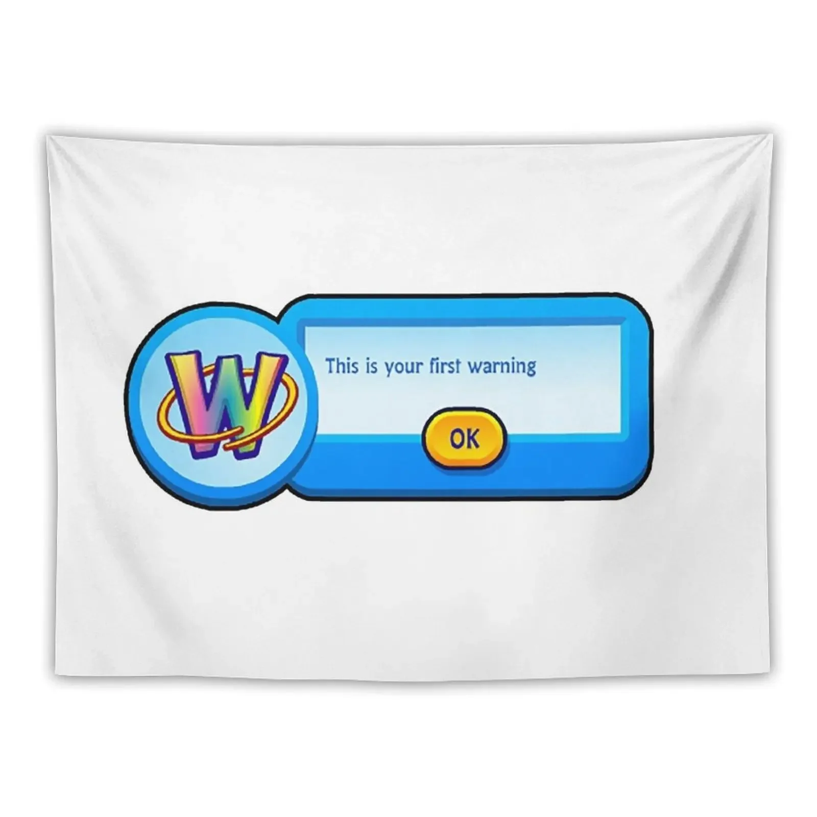 

Webkinz Warning Tapestry Wallpaper Anime Decor Tapestry
