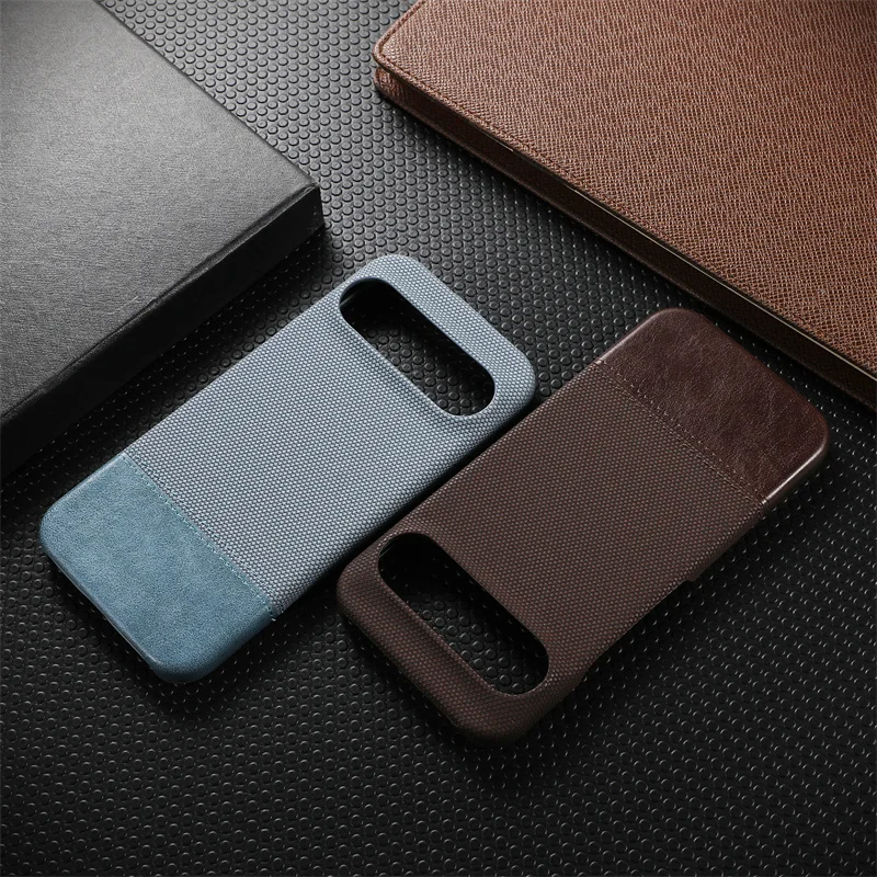 Luxury Matte Cotton Linen Soft Leather Phone Case - Frameless Anti-Fingerprint Shockproof Cover