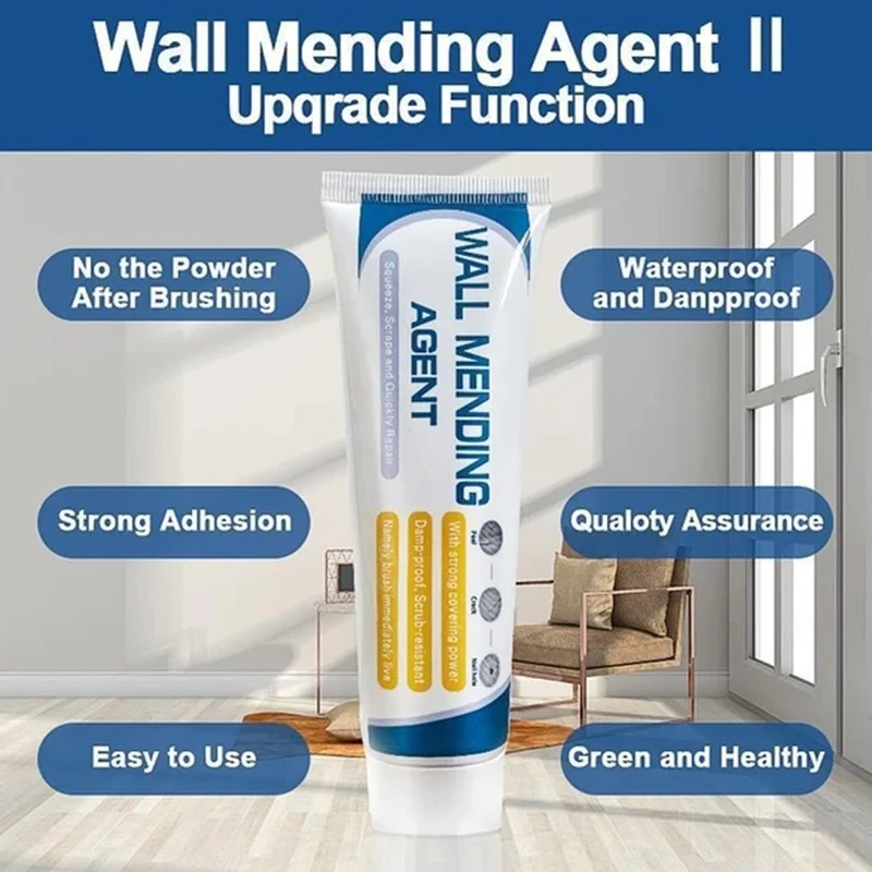Household Wall Mending Agent Mould-proof Crack Repairing Cream Tile Paste Sealing Broken Hole Filler for Home |