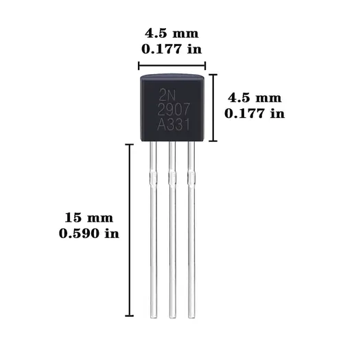 200pcs  BJT Transistor Kit Bipolar Power Transistors A1015 BC327 BC337 C1815 S8050 S8850 2N2222 2N2907 2N3904 2N3906 PNP NPN - Image 3