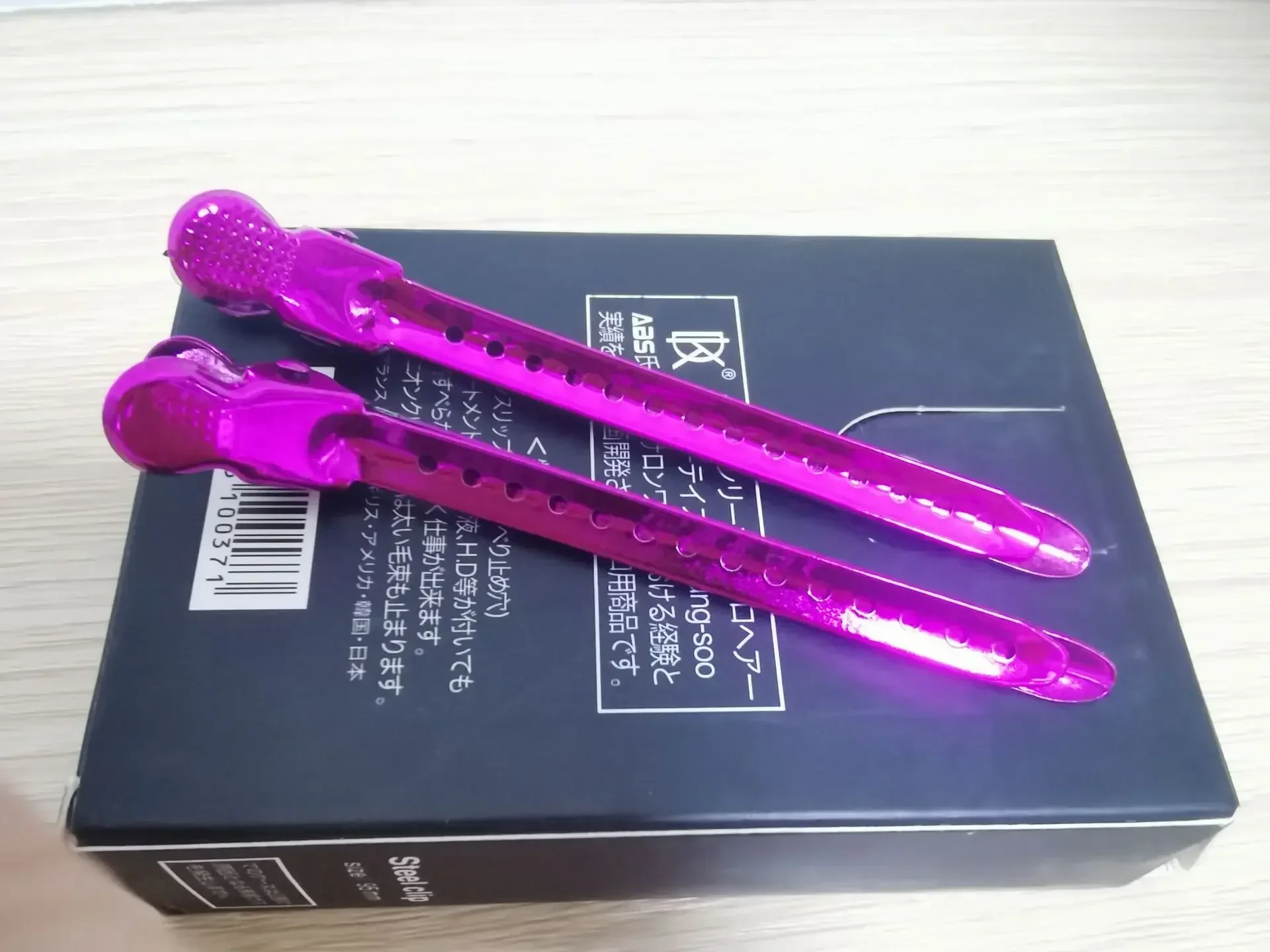 12pcs Professional Hairdressing Alligator Clips - Durable Steel Hair Clamps for Styling and Sectioning