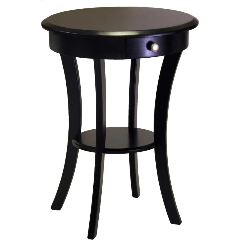 

Black Simple Style Sofa Next To The End Table There Are Drawers Where You Can Put Things Living Room Furniture