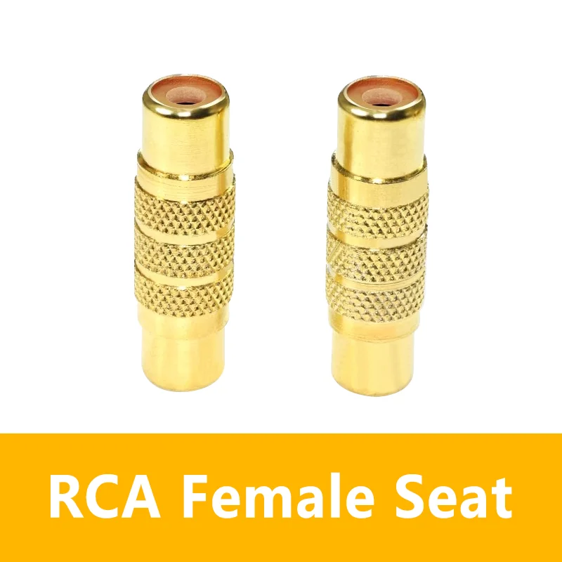 10 adattatori RCA femmina-femmina placcati oro, accoppiatori per audio e video. | Leroy Merlin