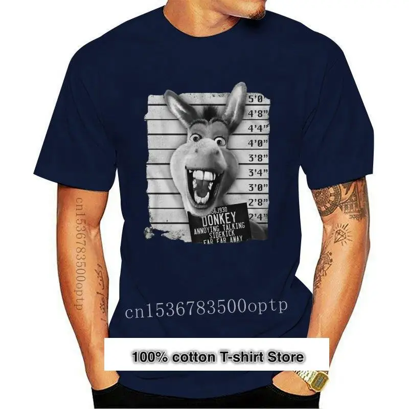 Brank-Camiseta De Manga Corta Para Hombre, Camiseta Negra Con Estampado Personalizado De Brezo, Donkey Mugshot, Nueva
