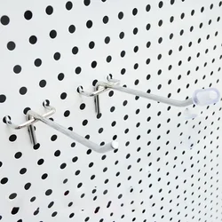 20-Piece Easy Install Wall-Mount Shelving and Hanging Tool Hooks Set - 7cm-20PCS