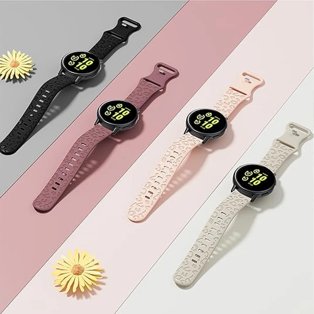 Silicone Engraved 20mm Strap Bracelet