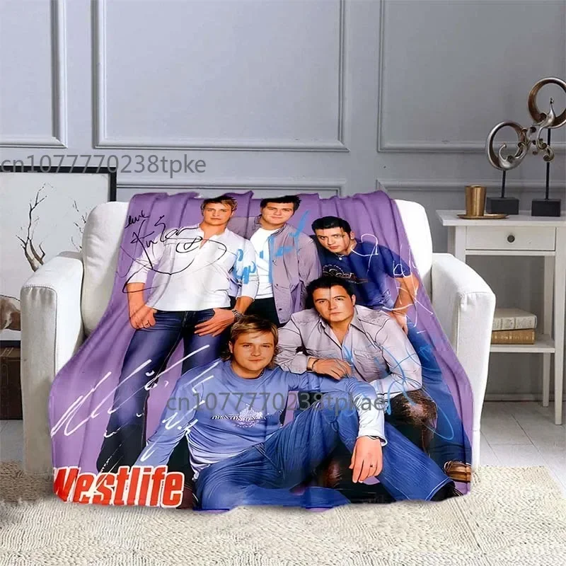 Ireland Westlife Classic Poster Printed Blanket, Throw Blankets,for Sofa Bed Office Car, Brithday Gift,Decke 6