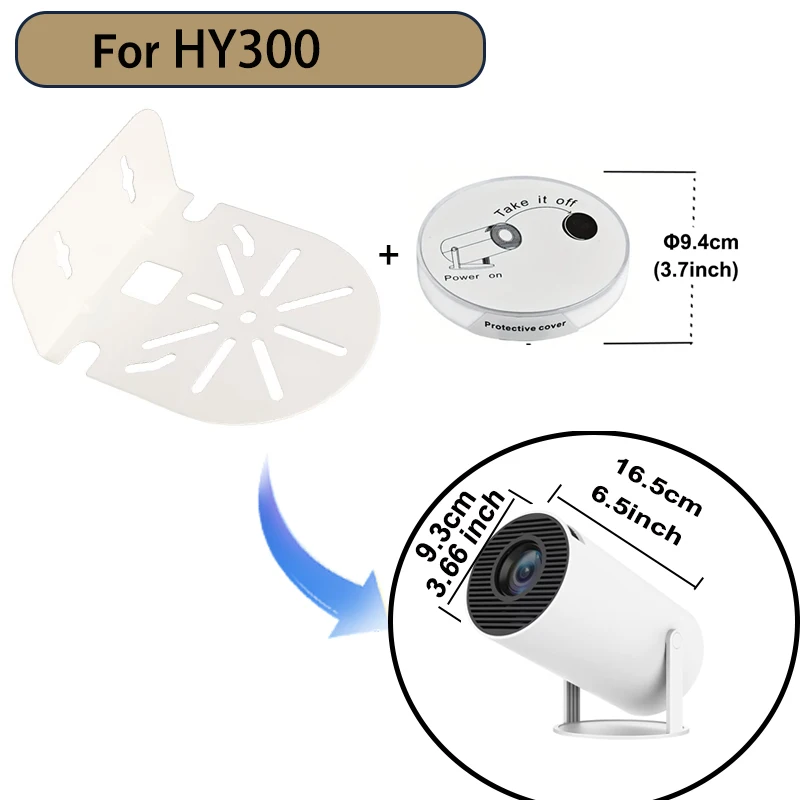DITONG ﻿ Wall Mount Projector Stand Sturdy Durable Metal Bracket Compatible with HY300 Pro Projectors &HY300 projector