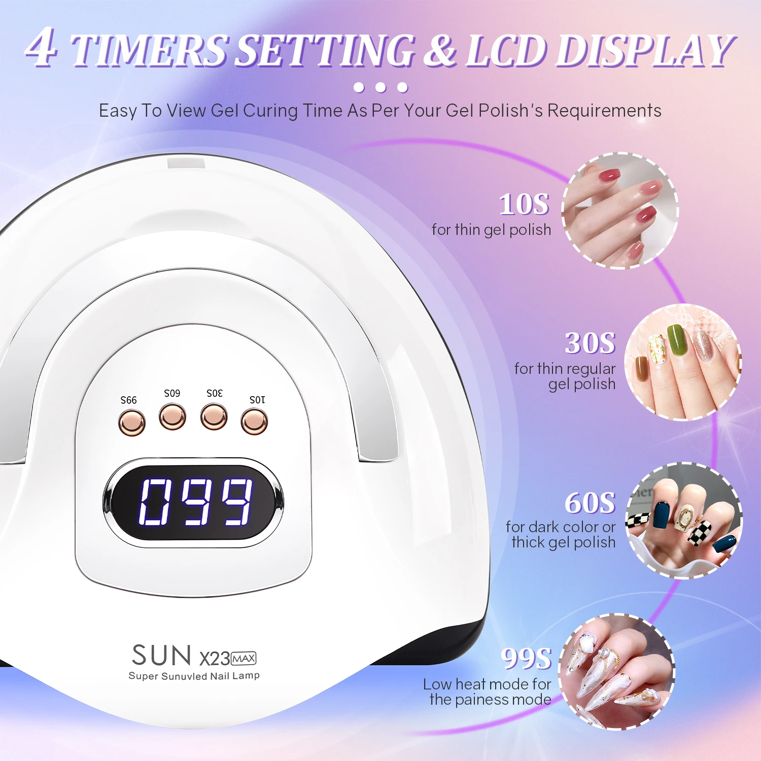 DianaBeauty 380W 81LED 손톱용 UV LED 램프 모든 젤 매니큐어 건조용 강력한 네일 건조기 매니큐어용 UV 라이트 건조