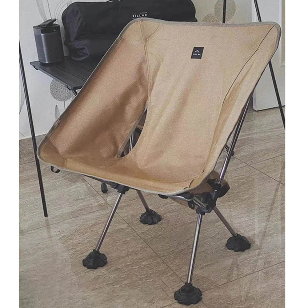 1/4pcs 캠핑 의자 다리 커버 미끄럼 방지 캠핑 의자 발 보호대 조절 가능한 각도 내마모성 하이킹용 경량