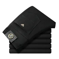 Seven-Color Stretch Jeans Men's Trendy Wild Simple High-End Slim-Fitting Small Straight Casual Men's Clothing Trousers 2