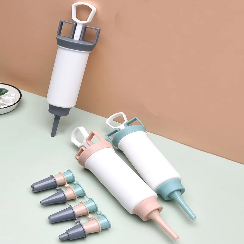 

Cake Cream Decorating Gun Set Nozzles Flower Piece Suit Pastry DIY Making Cookie Syringe Muffin Dessert Extruder Kitchen Tool