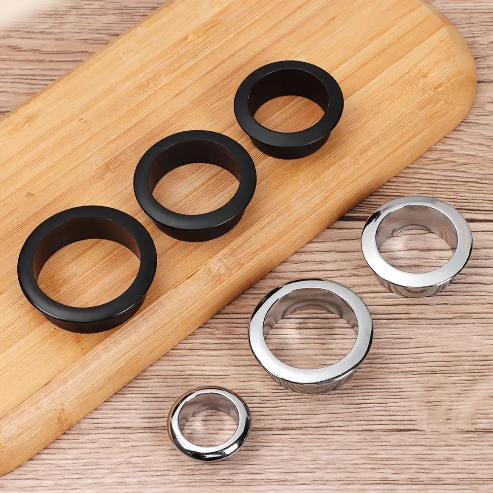 25/40/45/50/60mm Computer Simply Grommet Wire Hole Cover Desk Table Zinc Alloy Cable Fastener Line Box Cable Clamp Buckle Line