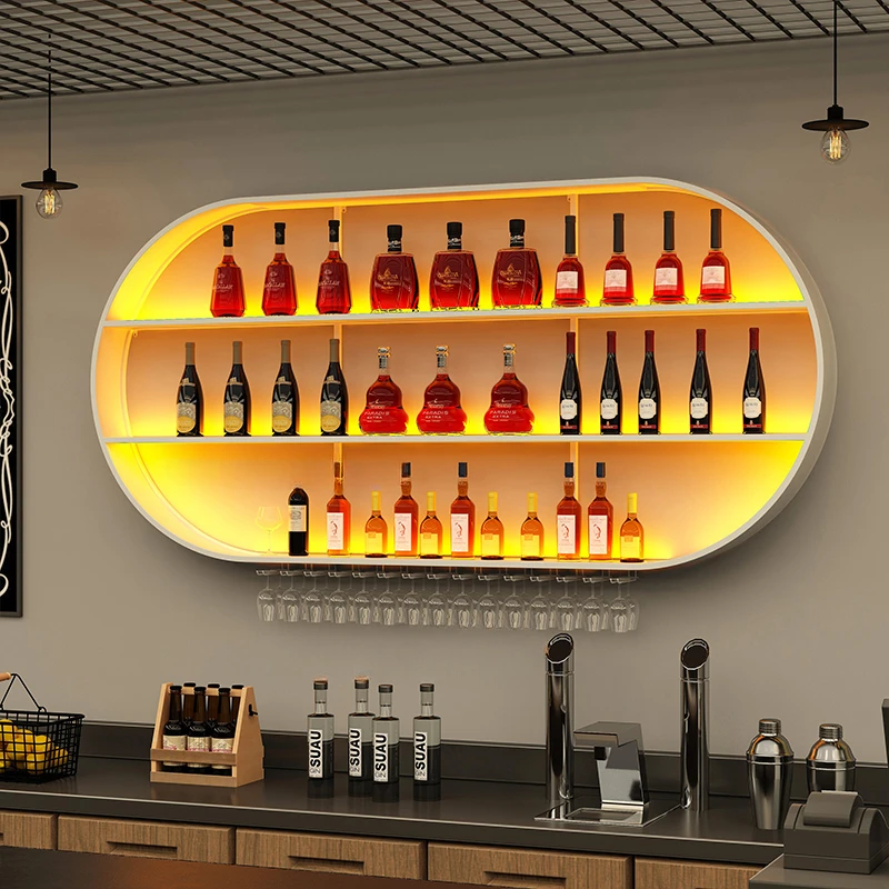 Storage Modern Wine Cabinets Cocktail Living Room Bottle Unique Bar Cabinet Cellar Holder Armario Para Vinos Kitchen Furniture