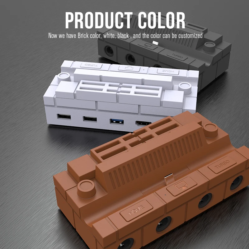 Switch Accessori Switch Docking Station Base Tv Usb C 4K Convertitore Compatibile Hdmi Adattatore Controller A 4 Porte Per Gamecube