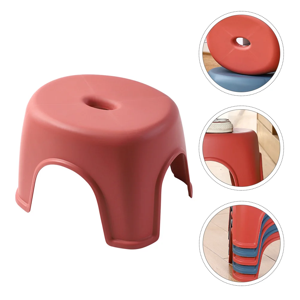 1pc Home Use Footstool Non-slip Low Stool Furniture Bathroom Stool Small Stool 1pc anti skid low stool small stool household bathroom anti skid stool