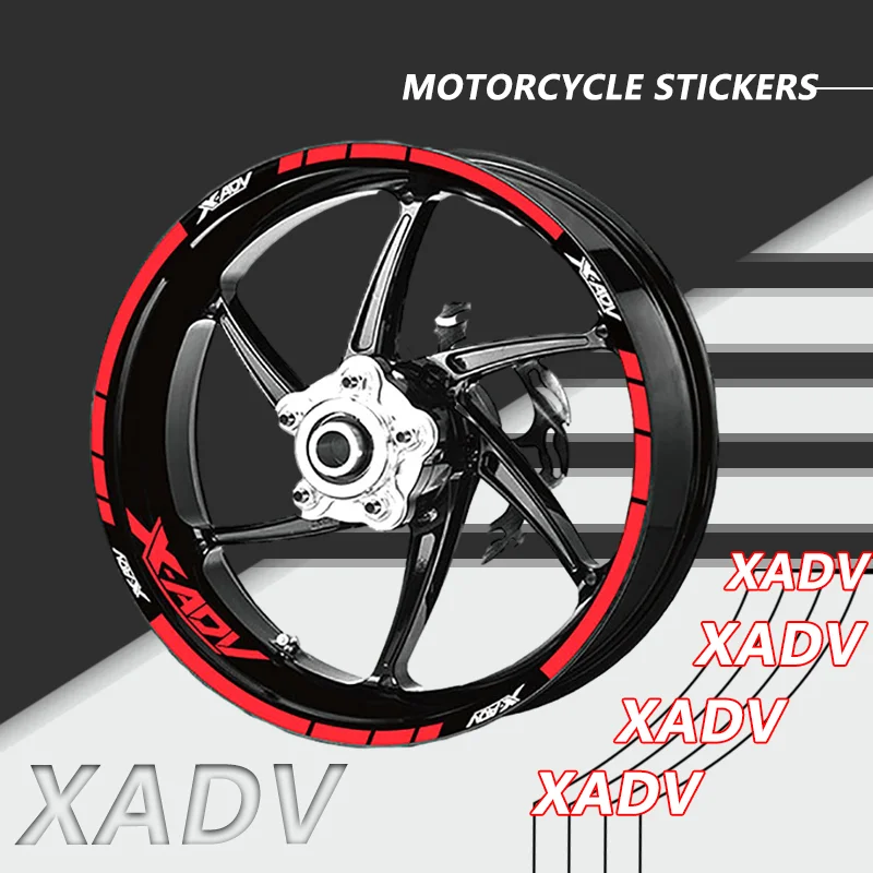 Hot Sale For Honda X-ADV 750 XADV750 x-adv All Years Motorcycle Wheel Reflective Stickers Tire Rim Inner Ring Stripe Tape Decals outdoor piston ring kit 68mm accessories for honda gx160 gx200 5 5hp 6 5hp garden lawn mower replacement spare