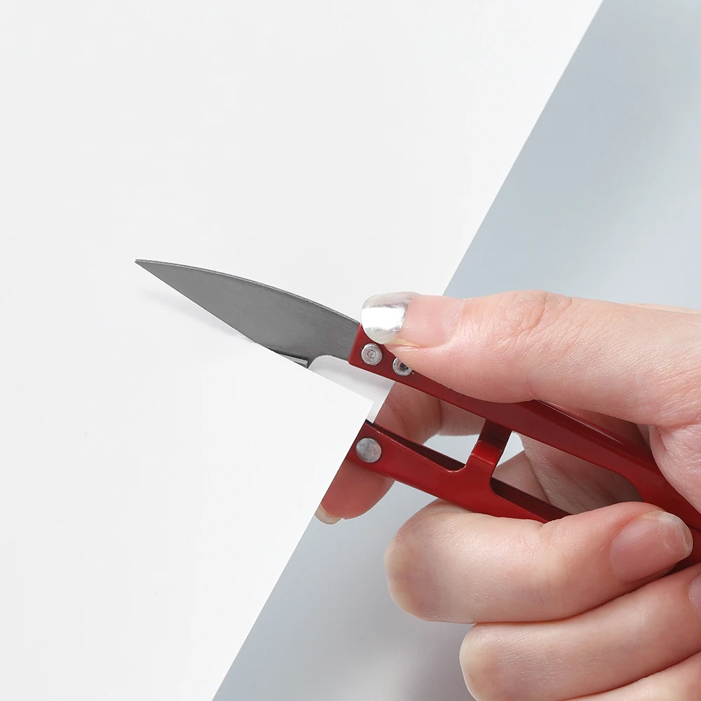 1pc U Shape Scissors Thread Cutter for Yarn Threads Fabric Needlework Scissors DIY Necklaces Bracelets Jewelry Making Tools