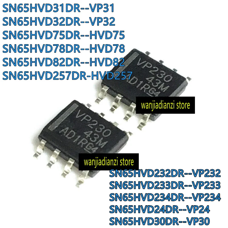 Original-SN65HVD232DR-VP232-VP233-VP234-VP11-VP24-VP30-VP31-VP32-HVD72 ...