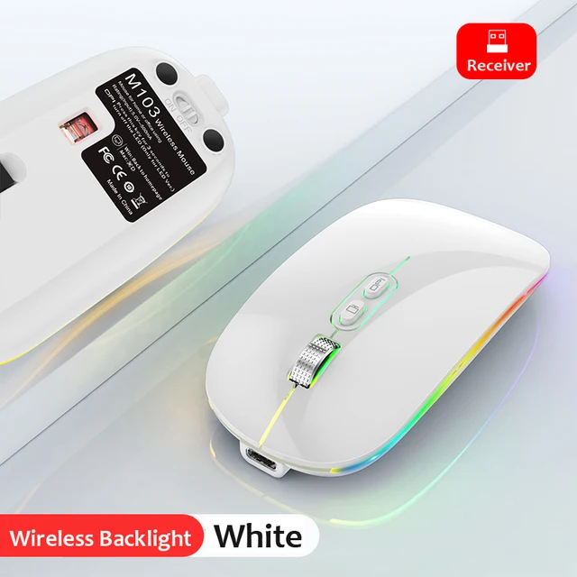 Dual Mode Bluetooth 2.4G Wireless Mouse OneClick Desktop Function Type