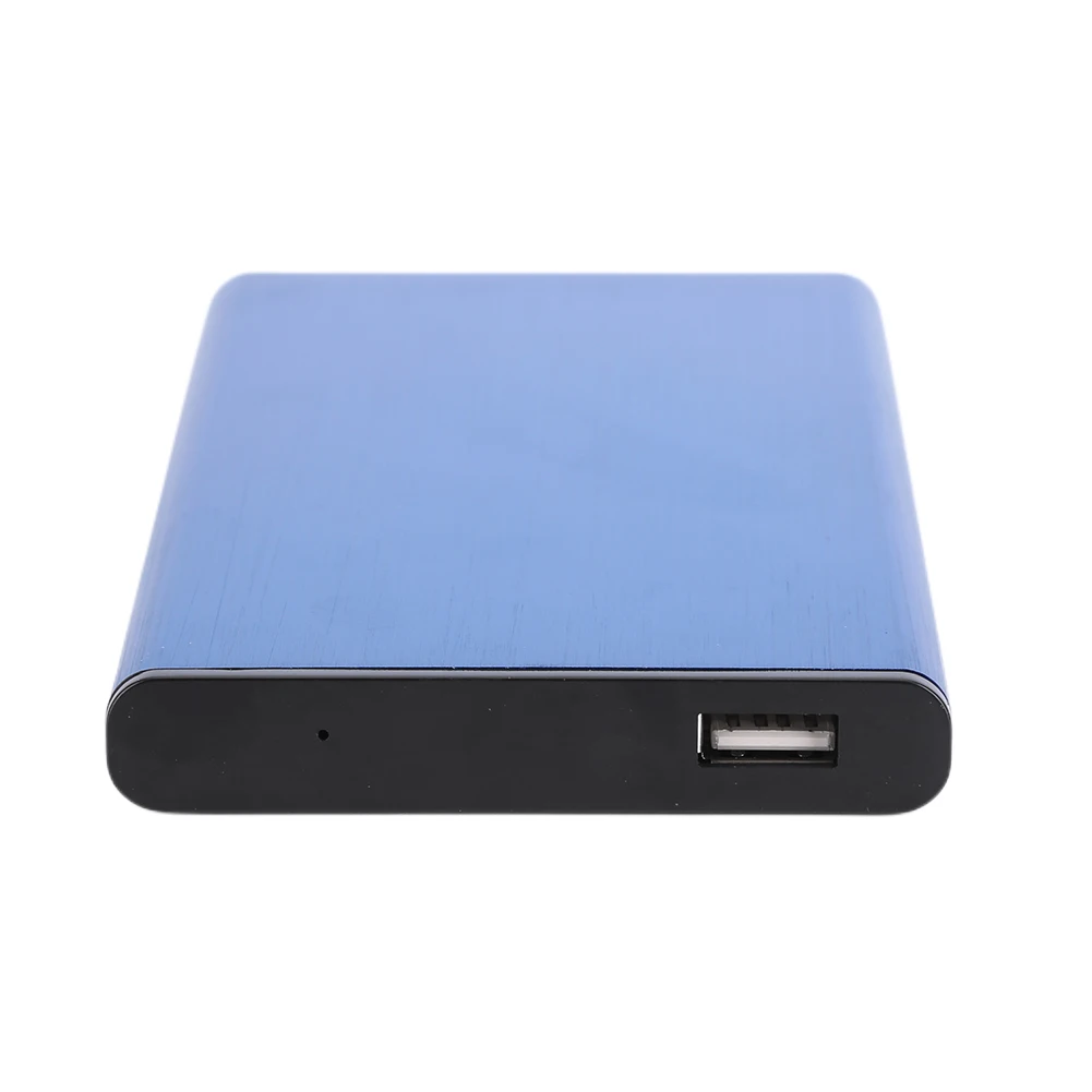 2.5inch External Hard Drive Aluminium Alloy USB2.0 Hard Disk Box Compatible with XP/win7/win8/win10 High Speed for PC TV Laptop