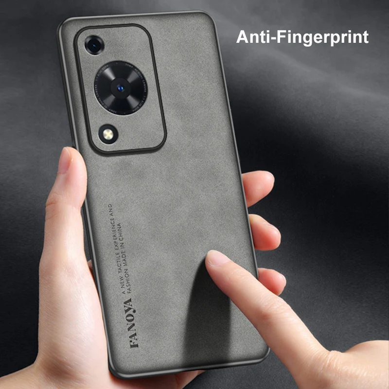 Luxury PU Leather Shockproof Phone Case - Business Matte Full Protection Silicone Cover