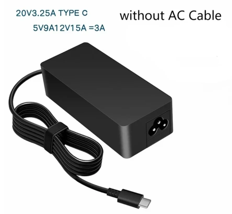 65W USB-C ラップトップ充電器 Lenovo ThinkPad X13 T14 E15 L13 L14