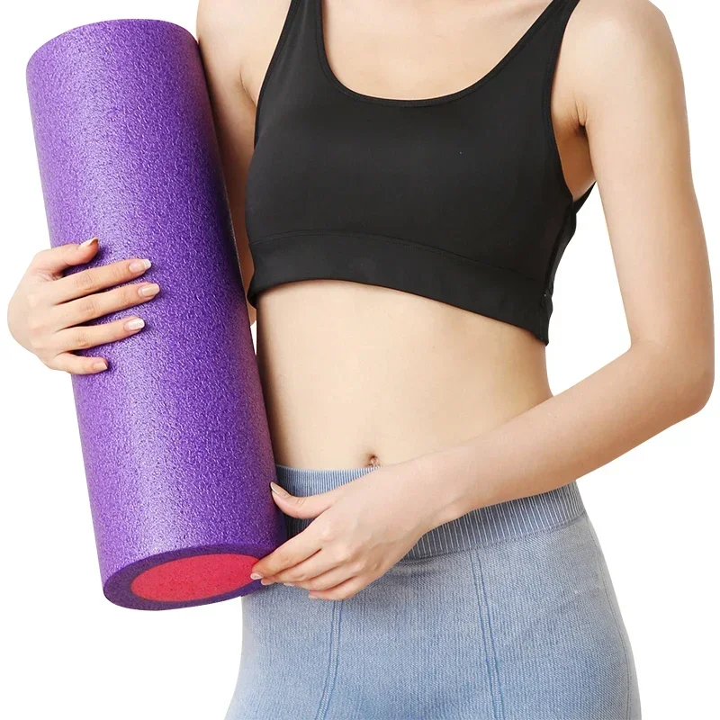Solid Yoga Block Massage Stick EPE Eco-friendly Fitness Foam Roller Muscle Relaxation Gym Equipment Pilates Body Exercises