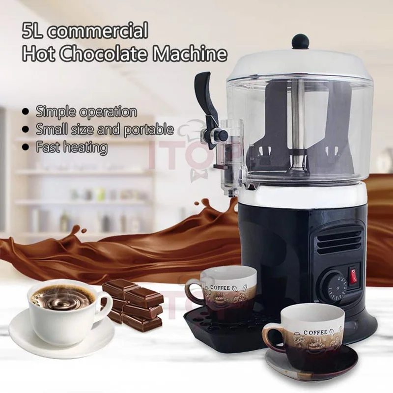 ITOP 5L Hot Chocolate Dispenser Hot Chocolate Machine Cocoa Chocolate Beverage Dispenser Warmer Milk Warmer 110V 220V 50-60HZ