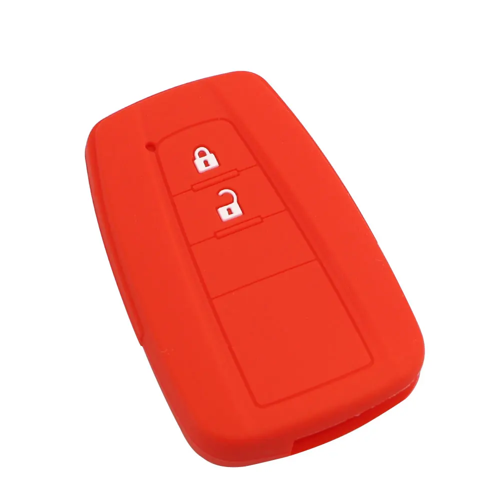 Silicone Car Key Fob Cover Case for Toyota CHR C-HR Camry Prius Prado-2 3 Buttons Remote Keyless for key case cover,key case,car key shell