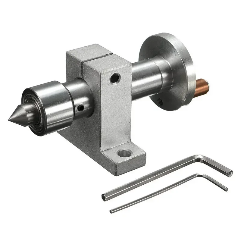 Mini Lathe Bearing with Rocker Revolving Center Adjustable DIY Woodworking Accessories Buddha Pearl Lathe Machine Rotary Tool